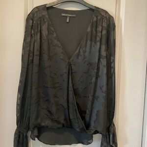 black Velvet Burnout Blouse